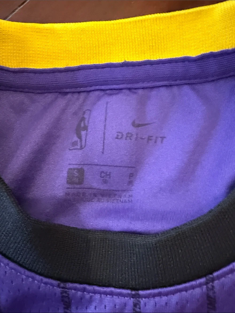 Nike Purple and Yellow Los Angeles Lakers #2 Ball Jersey youth small